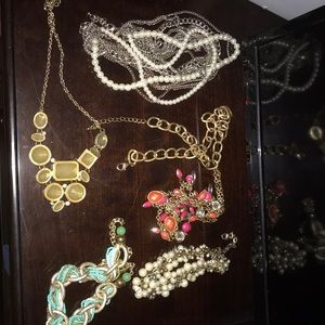 Costume Jewelry lot of necklaces earrings bracelet